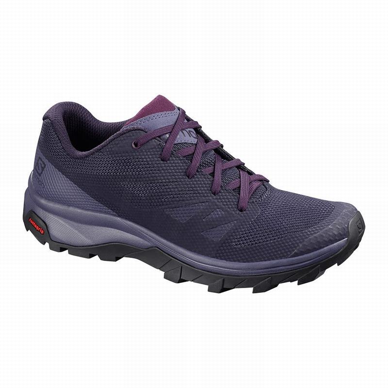 Salomon OUTLINE Zapatillas Trekking Mujer - Azules - Colombia (23859-QVNO)